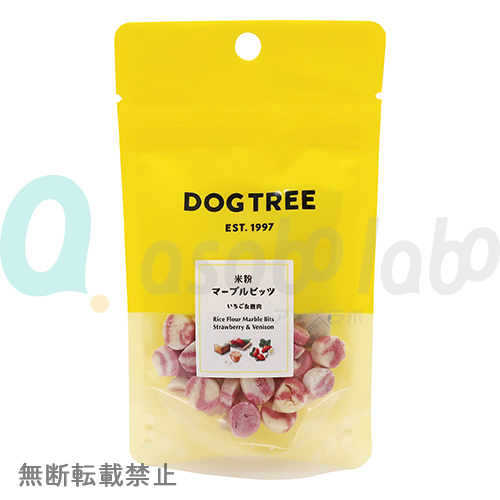 【DOGTREE】ドッグツリー　米粉マーブルビッツ　いちご＆鹿肉