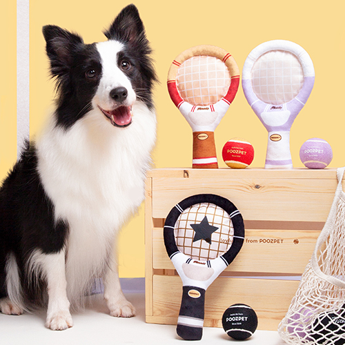 【Poozpet】Tennis Racket　プーズペット　テニスボール　テニスラケット