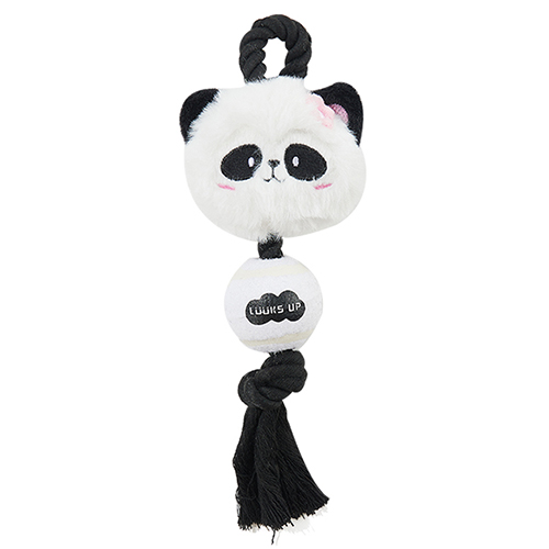 【Luuks up】Dog Ball Rope Toy Panda / ルックスアップ　ドッグボールロープトイパンダ