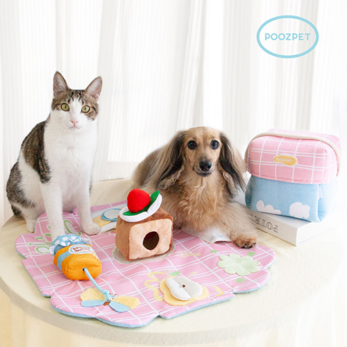 【Poozpet】Poozpet　Snuffle Toy・Picnic Box　プーズペット　ピクニックバスケット型ノーズワークおもちゃ