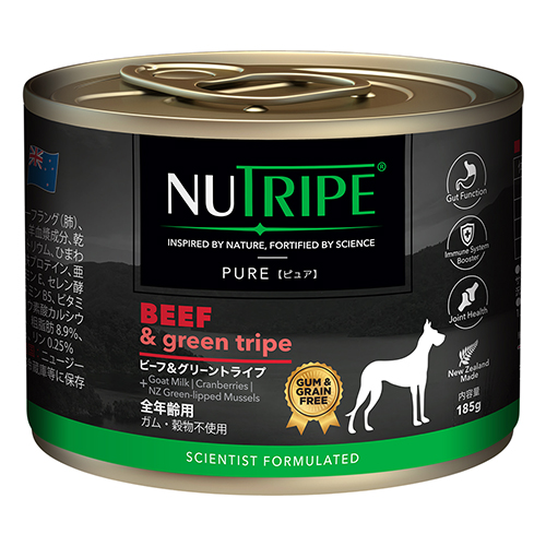【NUTRIPE】ニュートライプ　ピュア　ビーフ＆グリーントライプ　＜犬用＞