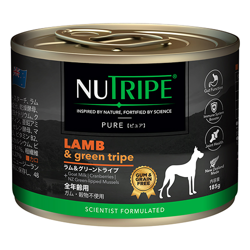 【NUTRIPE】ニュートライプ　ピュア　ラム＆グリーントライプ　＜犬用＞