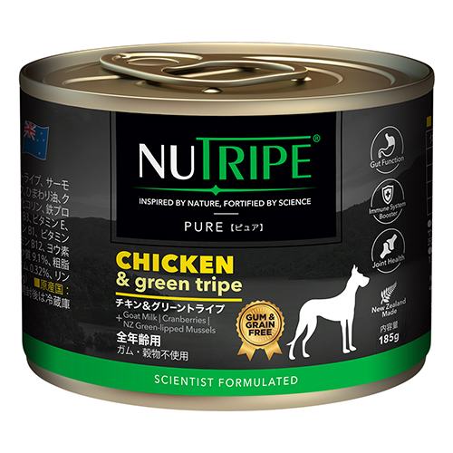 【NUTRIPE】ニュートライプ　ピュア　チキン＆グリーントライプ　＜犬用＞