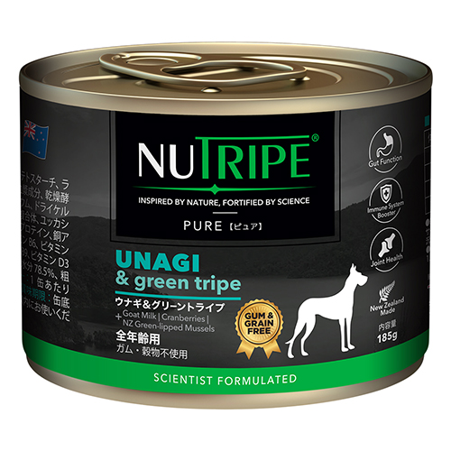 【NUTRIPE】ニュートライプ　ピュア　ウナギ＆グリーントライプ　＜犬用＞