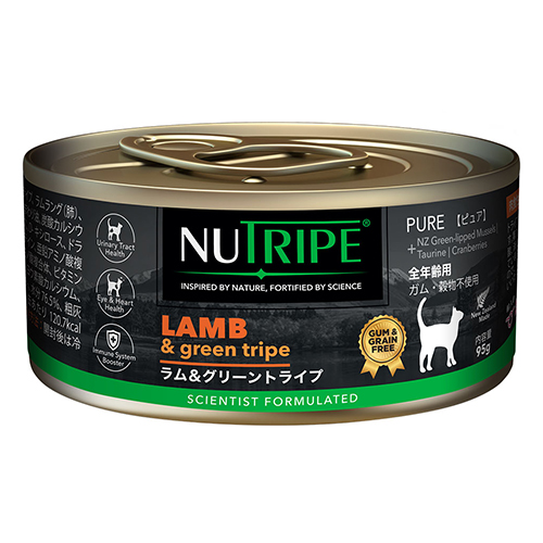 【NUTRIPE】ニュートライプ　ピュア　ラム＆グリーントライプ　＜猫用＞