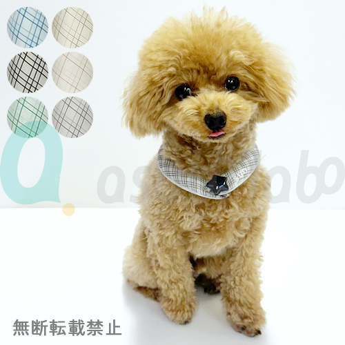 ［数量限定］【SUO】SUO RING for dogs 28°ICE　 グラデチェック　デコレボタン付［スオ］
