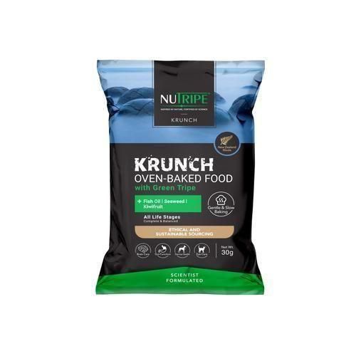 【NUTRIPE】ニュートライプ　クランチ　オーブンベークド　ビーフwithグリーントライプ（ドッグフード）