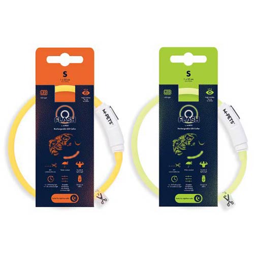 【M-PETS】エムペッツ　FLASH LEDカラー＜全2色＞＜3サイズ＞
