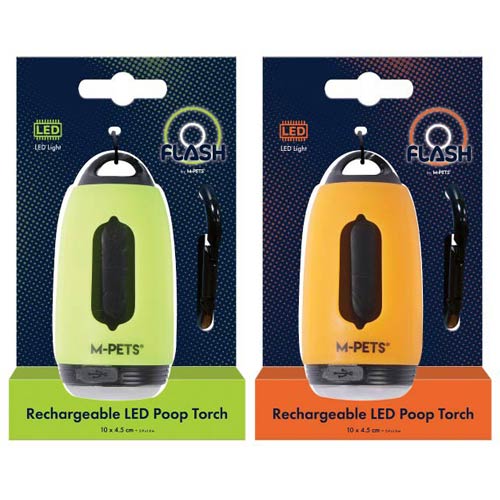 【M-PETS】エムペッツ　FLASH LED POOP TORCH＜全2色＞