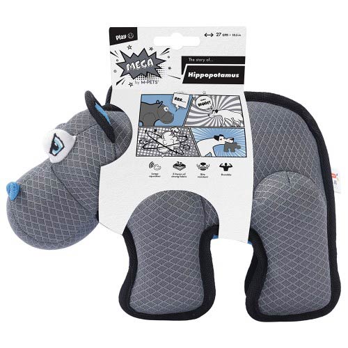 【M-PETS】エムペッツ　MEGAドッグトイ ヒポポタマス