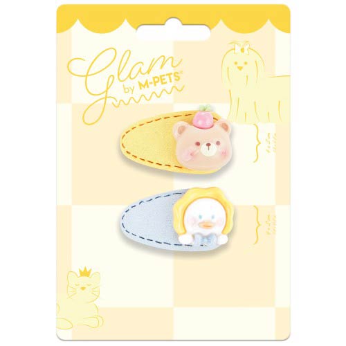 【M-PETS】エムペッツ　GLAMヘアーアクセサリー CLIP くま