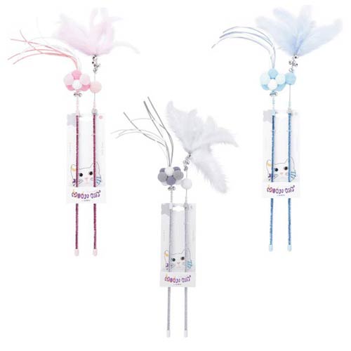 【M-PETS】エムペッツ　MOONCAT Wand Set STEELLAR PLUME&COSMIC FLUFF 2本入　＜全3色＞