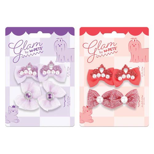【M-PETS】エムペッツ　GLAMヘアーアクセサリー RUBBER ティアラ＜全2色＞