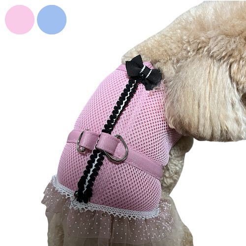 【Bun Bun House】ブンブンハウス　メッシュハーネス　リボン