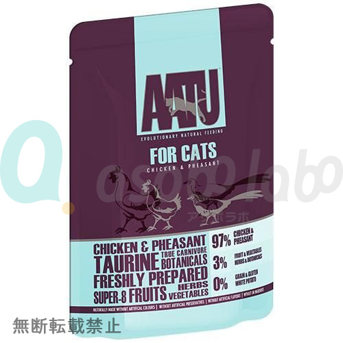 【AATU】FOR CATS / アートゥー　フォーキャット　チキン＆キジ（総合栄養食）＜85g＞