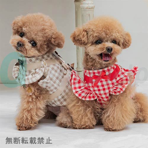 【LOU LOU】 ギンガムチェックリボンハーネス（全2色）