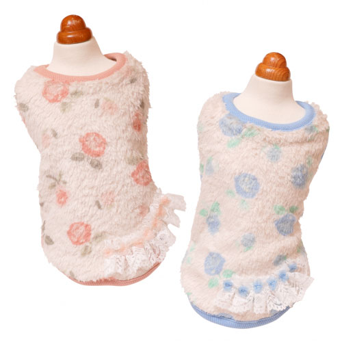 【GODPIVA】テラボアふわもこルームタンク　フラワー柄［ゴッドピバ］