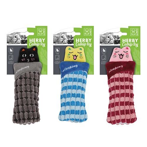 【M-PETS】エムペッツ　HERBYキャットニップトイ　スリーピング