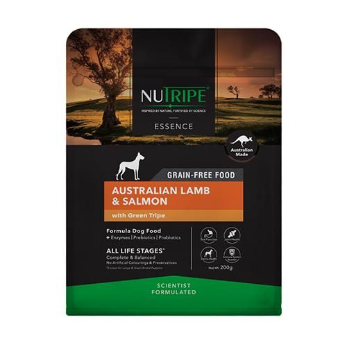 【NUTRIPE】ニュートライプ　ドライフード　ドッグ　オーストラリアンラム&サーモン　withグリーントライプ　＜全6サイズ＞
