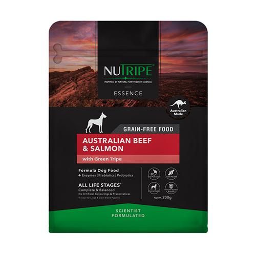 【NUTRIPE】ニュートライプ　ドライフード　ドッグ　オーストラリアンビーフ&サーモン　withグリーントライプ　＜全6サイズ＞