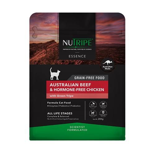 【NUTRIPE】ニュートライプ ドライフード キャット オーストラリアンビーフ&ホルモンフリーチキン withグリーントライプ ＜全6サイズ＞