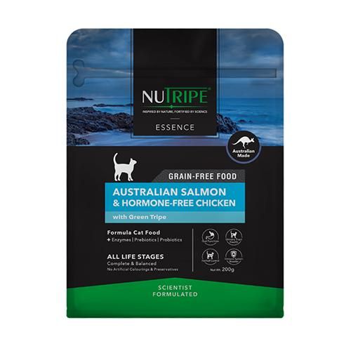 【NUTRIPE】ニュートライプ　ドライフード　キャット　オーストラリアンサーモン&ホルモンフリーチキン　withグリーントライプ　＜全6サイズ＞