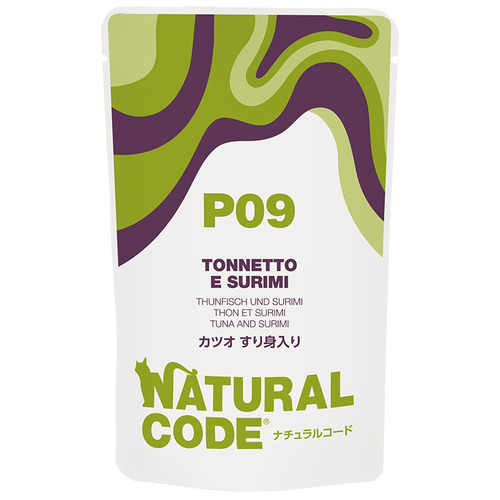 【NATURAL CODE】ナチュラルコード　NCP9　カツオ　すり身入りパウチタイプ