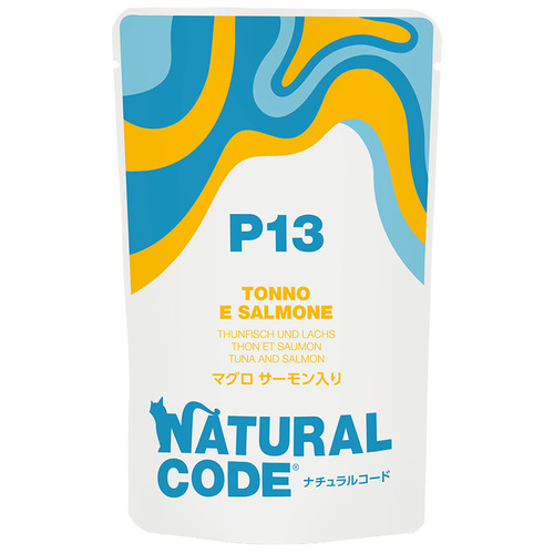 【NATURAL CODE】ナチュラルコード　NCP13　マグロ　サーモン入りパウチタイプ
