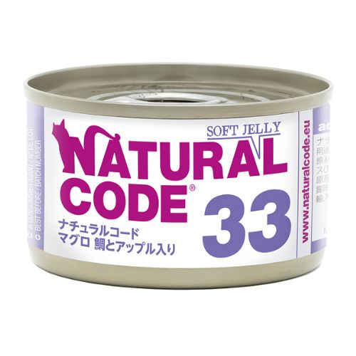 【NATURAL CODE】ナチュラルコード　NC33　マグロ　鯛とアップル入り　ソフトジェリータイプ