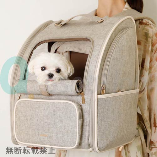 【moncheri】モンシェリ　拡張パイピングリュックキャリー