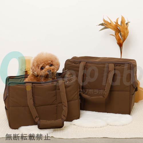 【moncheri】モンシェリ　ふっくらキルティング軽量撥水ペットトートバッグ