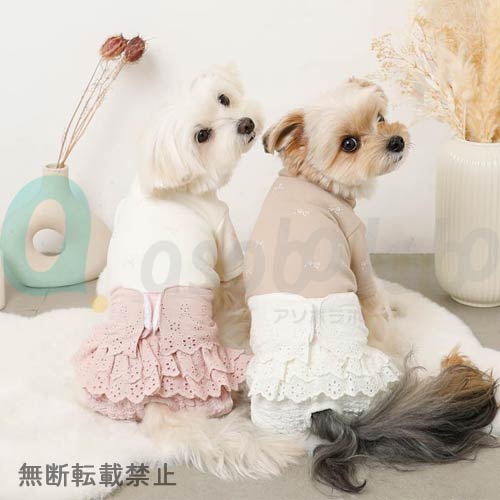 【moncheri】モンシェリ　コットンレースフリルサニタリーパンツ　＜全2色＞