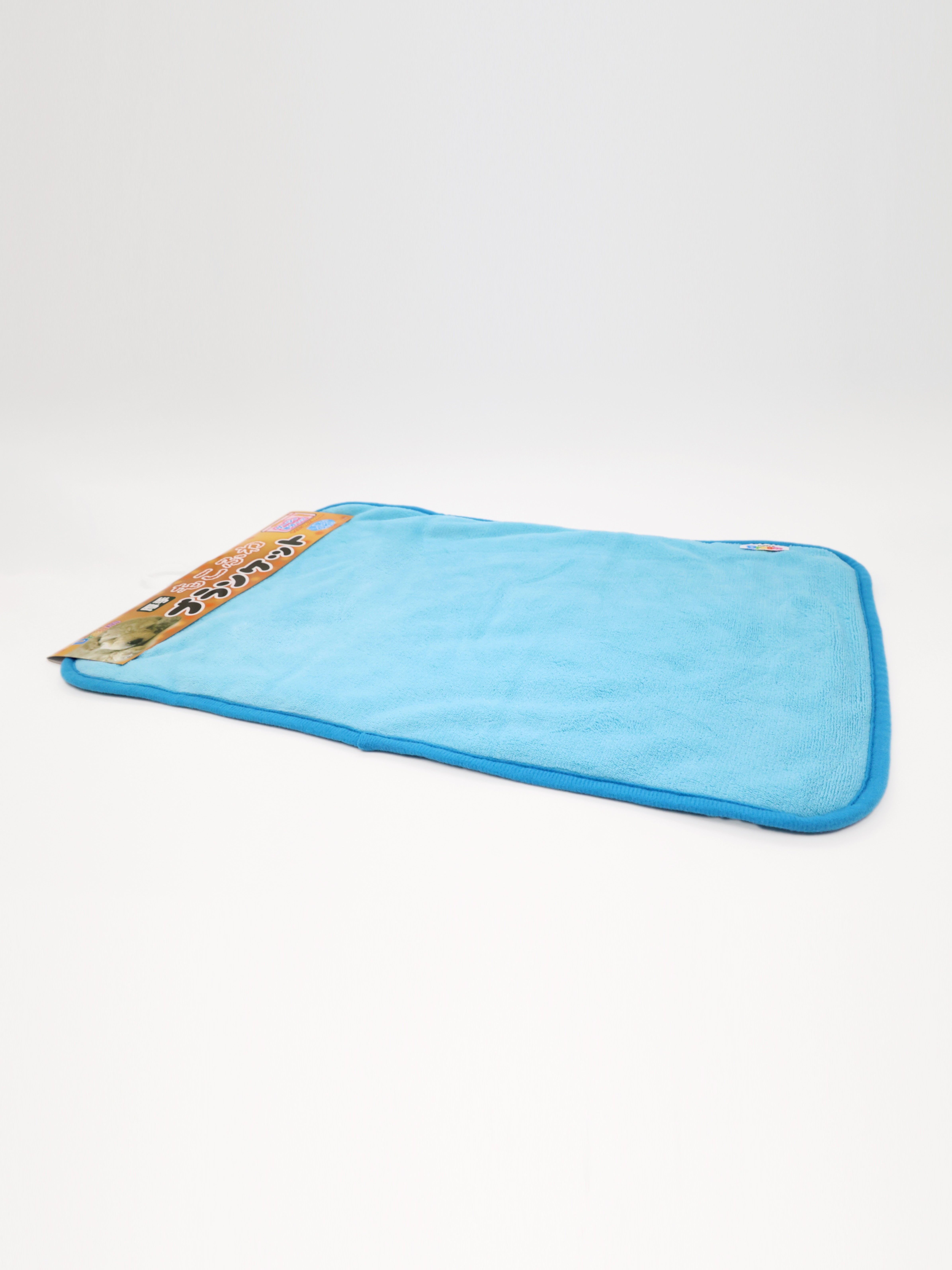 厚手もこふわブランケット ブルー