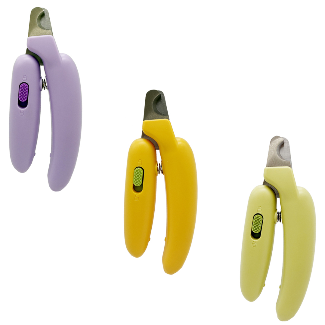 【ペット用お手入れ用品】BANANA爪切り 爪ヤスリ付