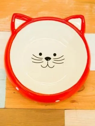 TOUボウルキャットフェイス レッド
