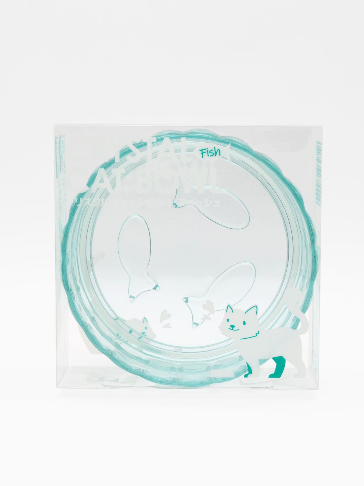 クリスタルキャットボウル フィッシュ ライトブルー