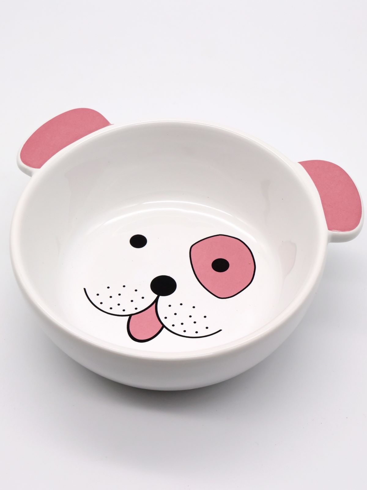 Dogフェイス浅皿タイプ ピンク