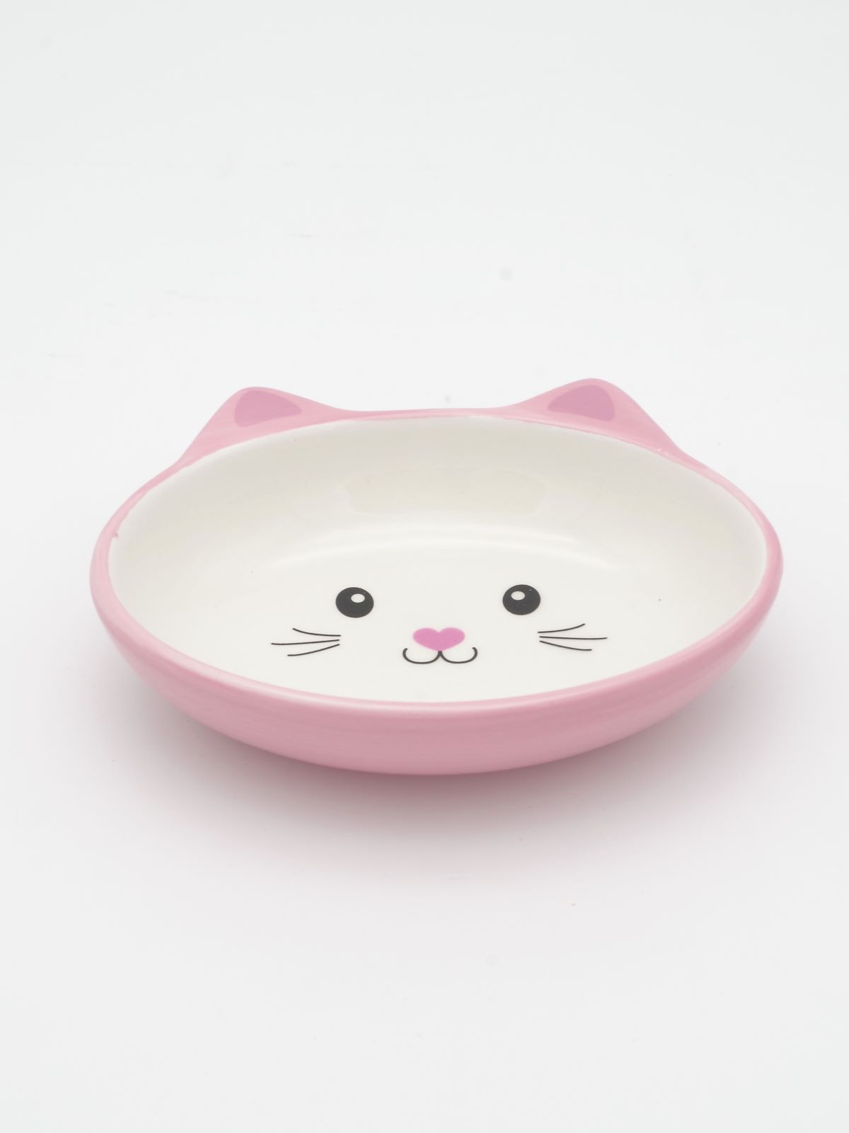 Catフェイス浅皿タイプ ピンク