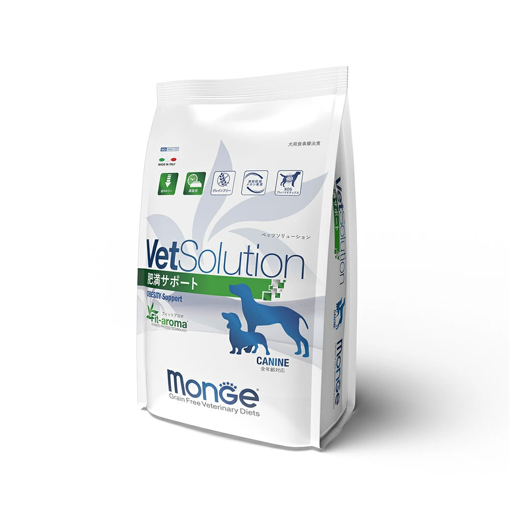 【monge】【犬用 食事療法食】VetSolution/ベッツソリューション 肥満サポート 800g