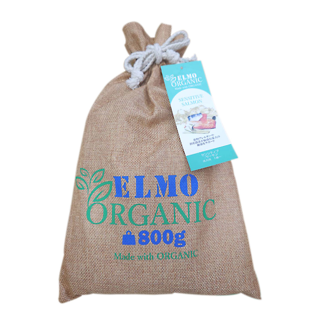 【成犬用 ドッグフード】ELMO/エルモ オーガニック センシティブ サーモン 800g