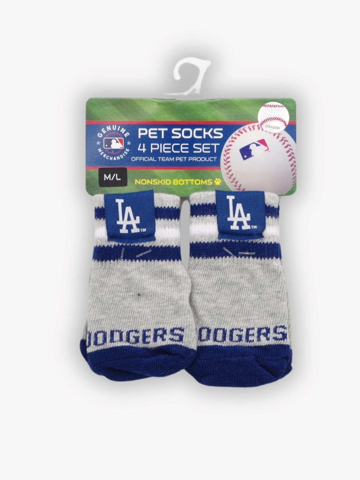 犬用 MLB公式ロサンゼルスドジャース ペット靴下M/L ※EC販売不可※