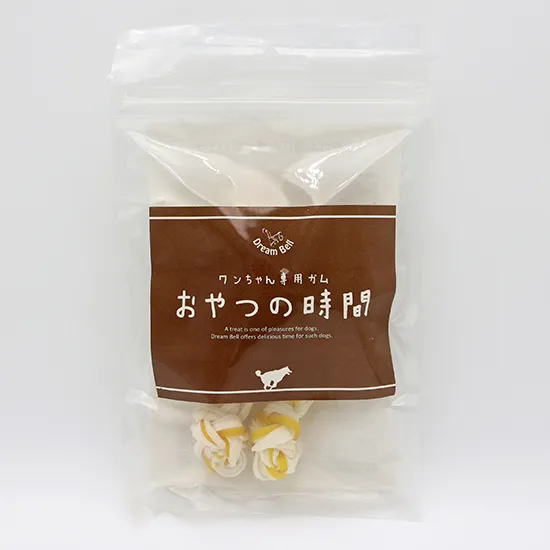 おやつの時間 牛皮ガム編込みボーン 3本入り バナナ