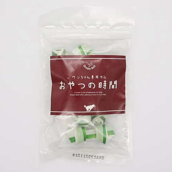 おやつの時間 牛皮ガムフレーバーボーン グリーンティー 5本セット