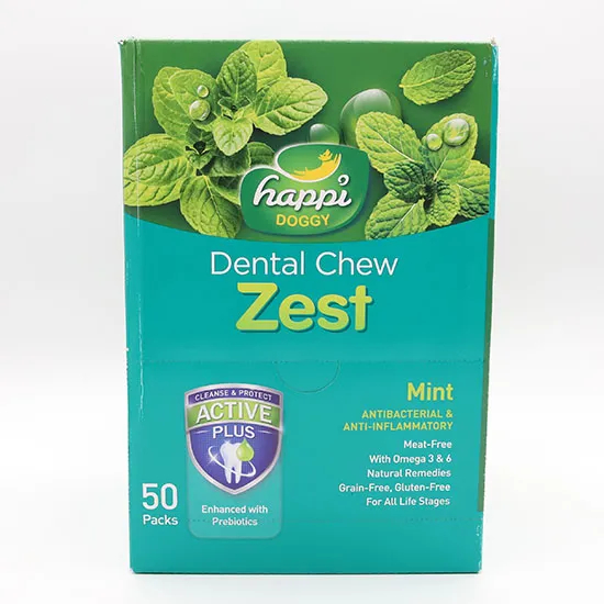 デンタルガム・ゼスト・ミント 4インチ 50個入りBOX