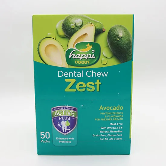 デンタルガム・ゼスト・アボカド 4インチ 50個入りBOX