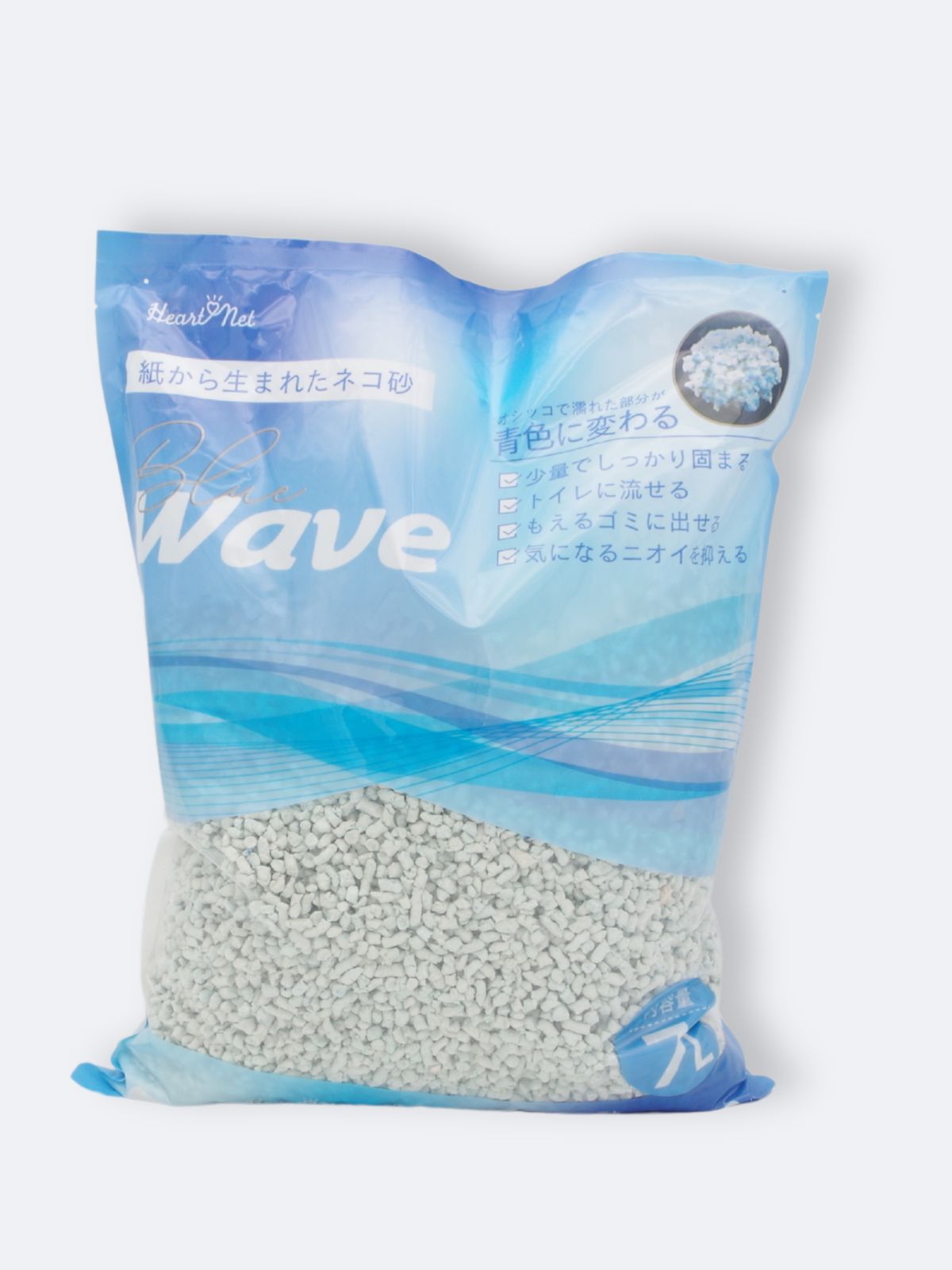 紙から生まれたネコ砂 BLUEWAVE 7L