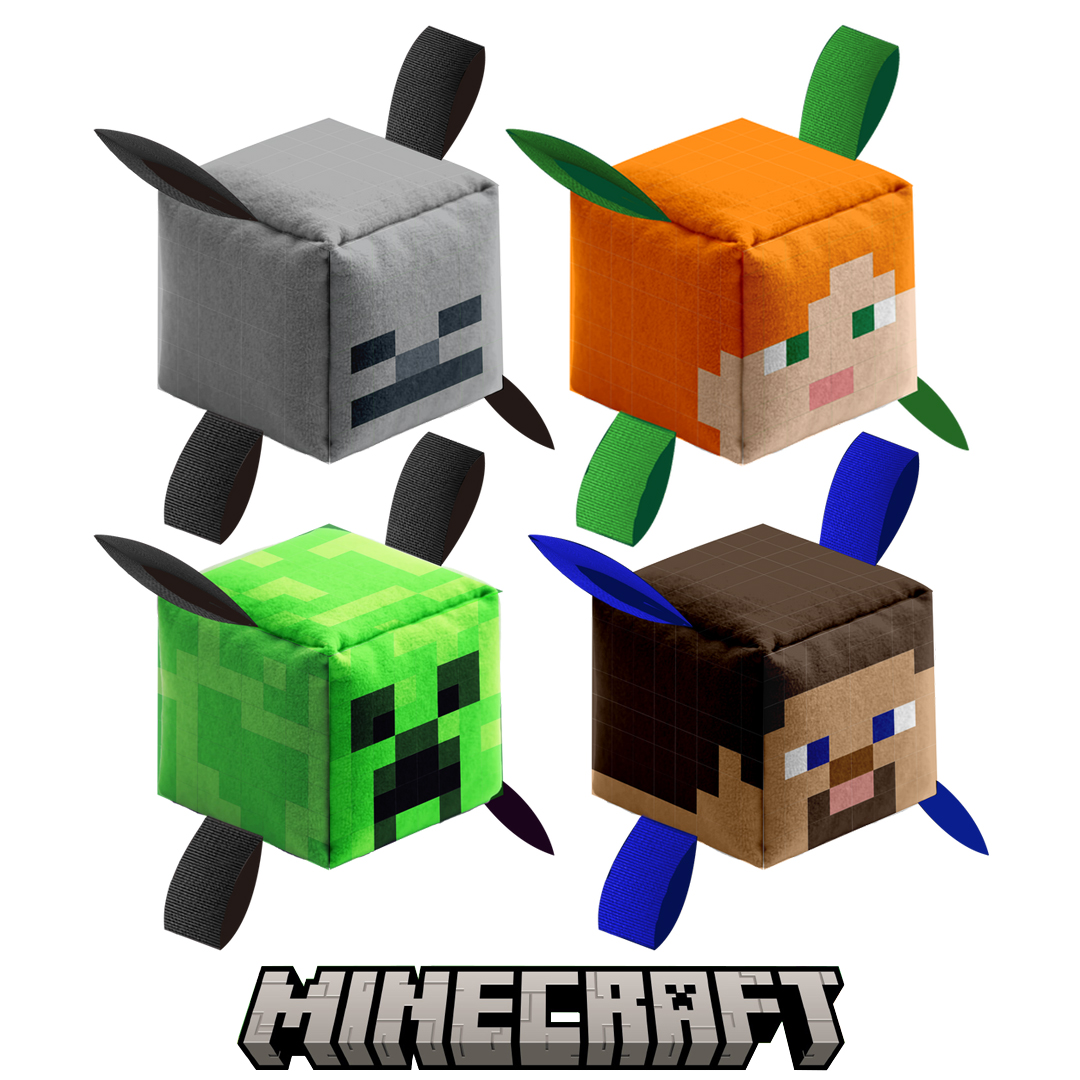 【犬用おもちゃ】マインクラフト かみかみブロックおもちゃシリーズ