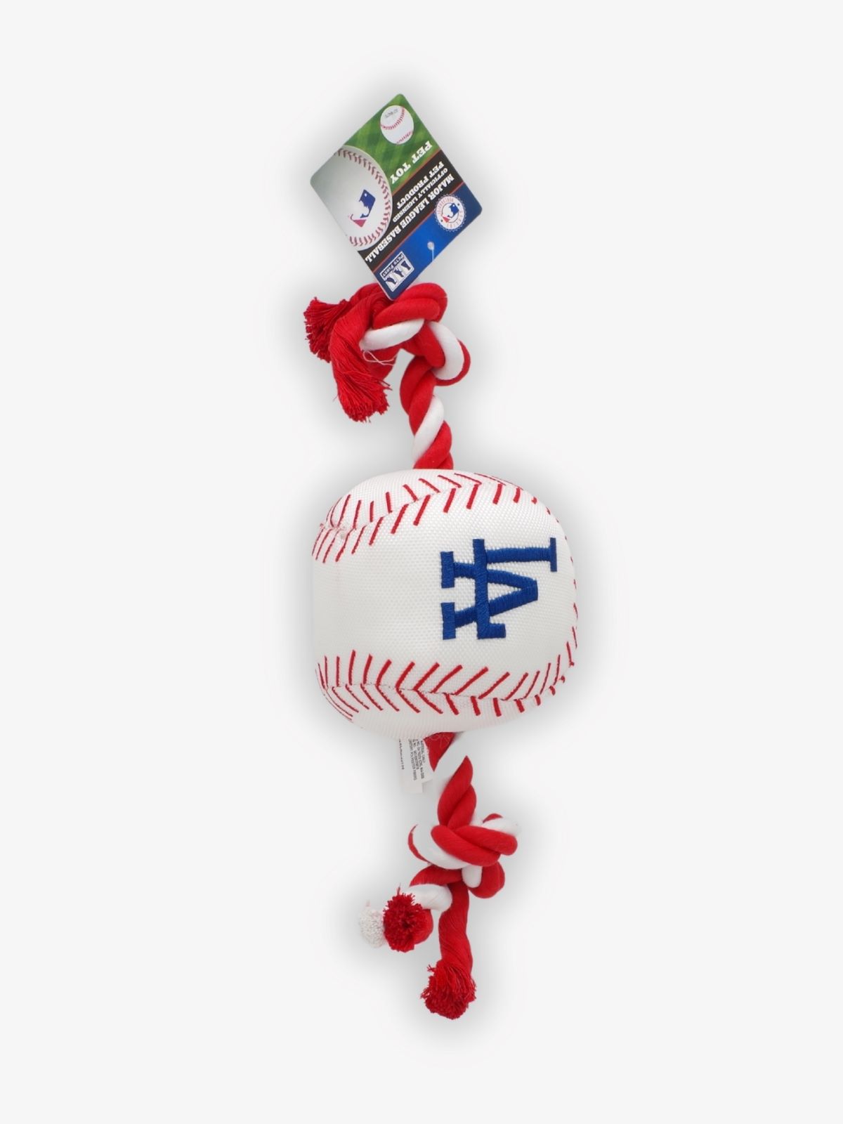 犬用 MLB公式ロサンゼルスドジャース ロープ付ベースボールトイ ※EC販売不可※