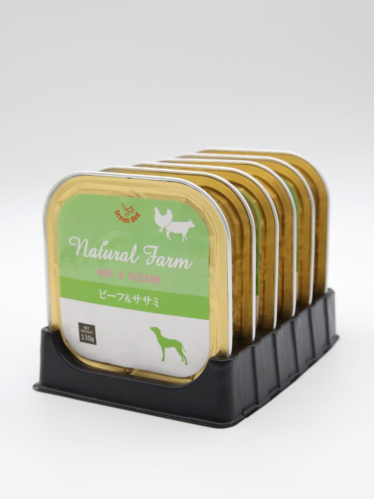 ナチュラルファーム 犬用 ビーフ＆ササミ(110g×6個)