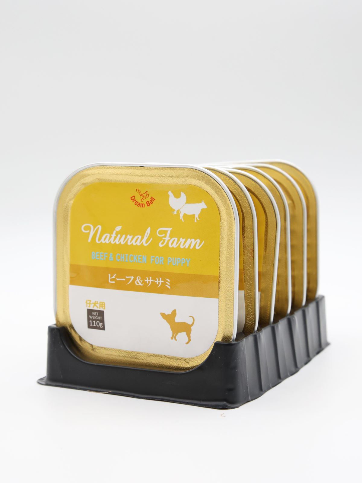 ナチュラルファーム 子犬用 ビーフ＆ササミ(110g×6個)